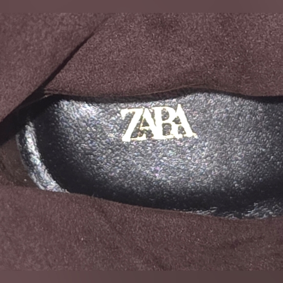 NEW ZARA TEXTURED LEATHER KNEE HIGH WESTERN BOOTS. - Picture 13 of 16